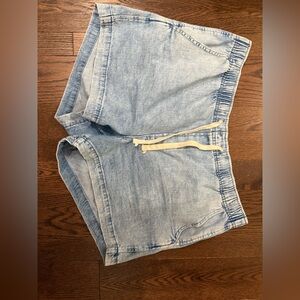 Gap denim drawstring waist shorts